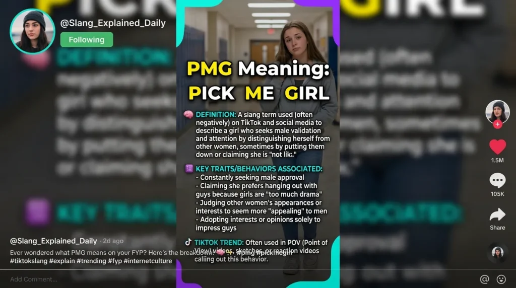 PMG Meaning Text Slang TikTok Trends