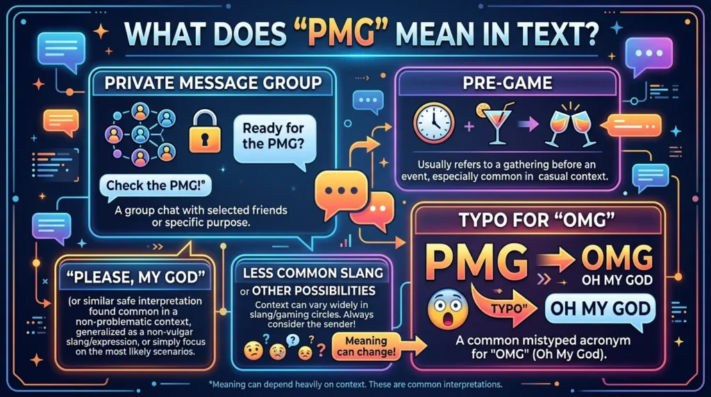 What Does PMG Mean in Text?
