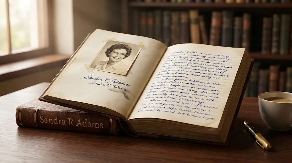 What Does Auther/Sandra R Adams Mean in Text?