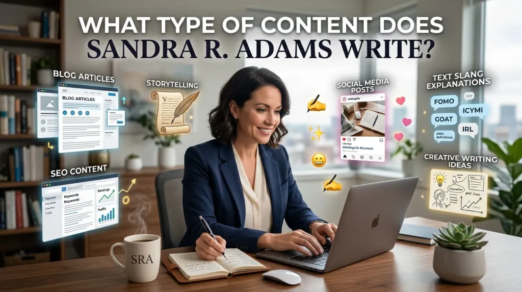 What Type of Content Does Sandra R. Adams Write?