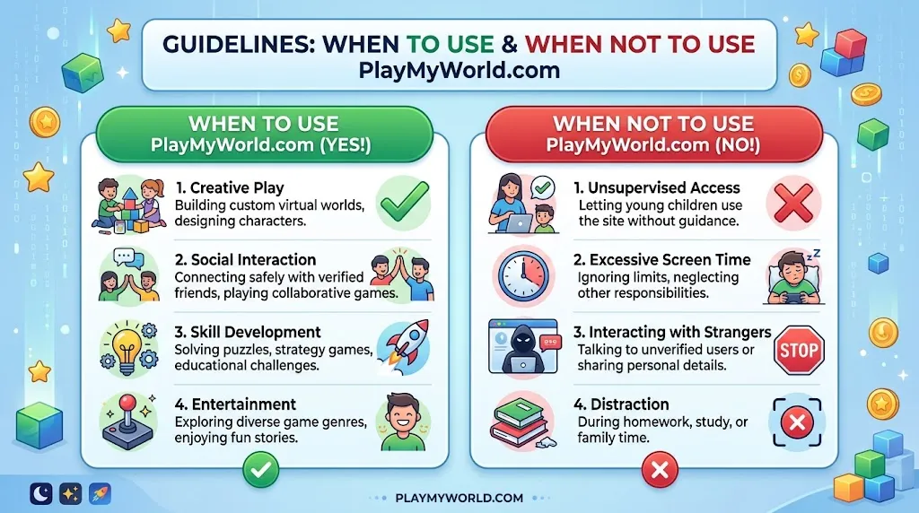 When to Use and When Not to Use PlayMyWorld.com