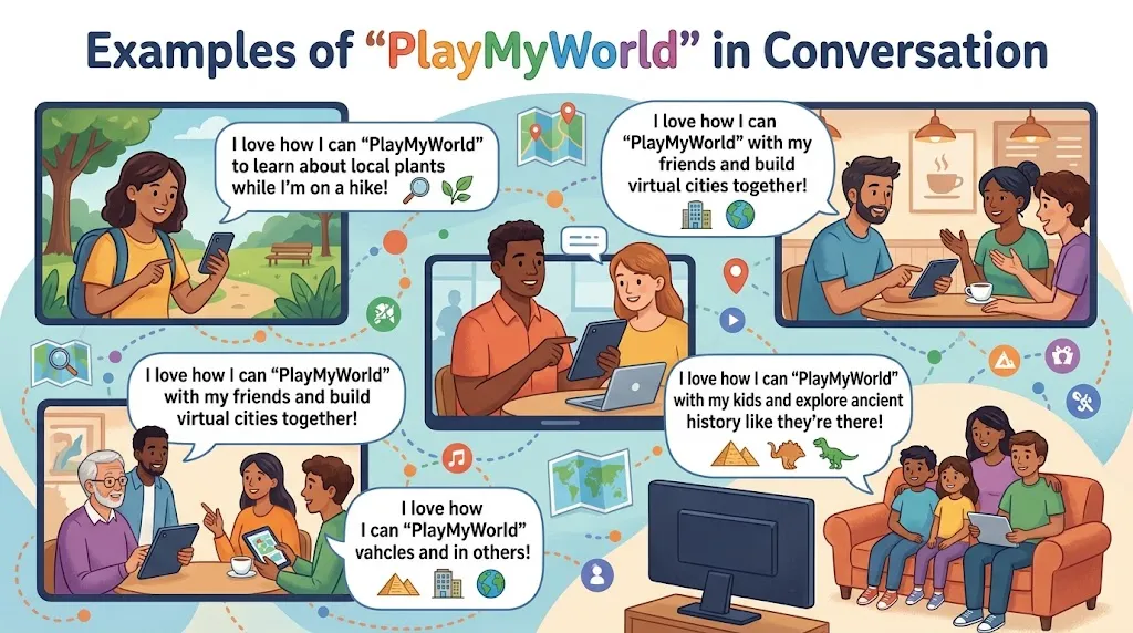 💬 Examples of PlayMyWorld in Conversation