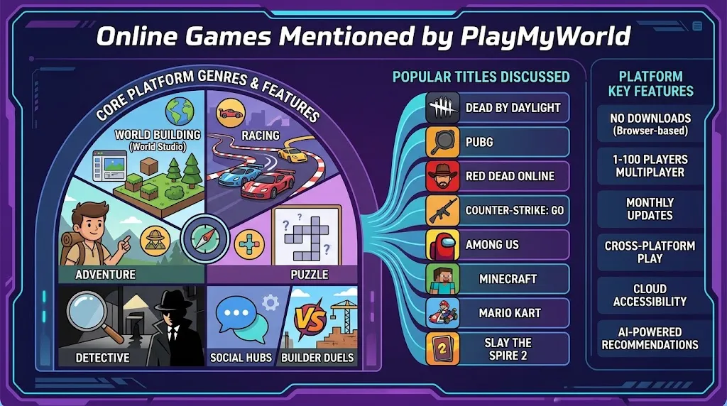 Online Games Mentioned by PlayMyWorld