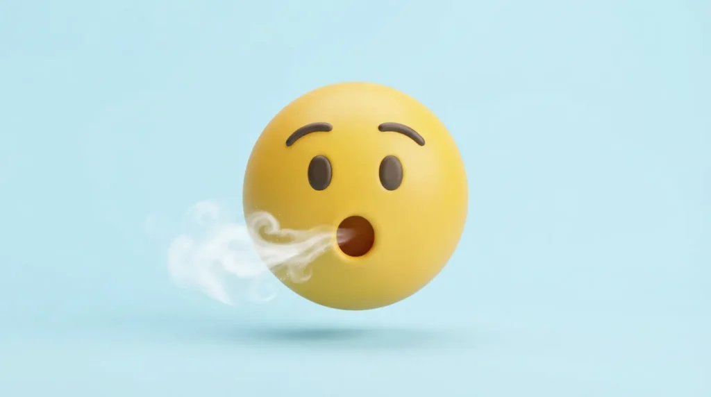 What Does Breath Emoji Mean from a Girl?