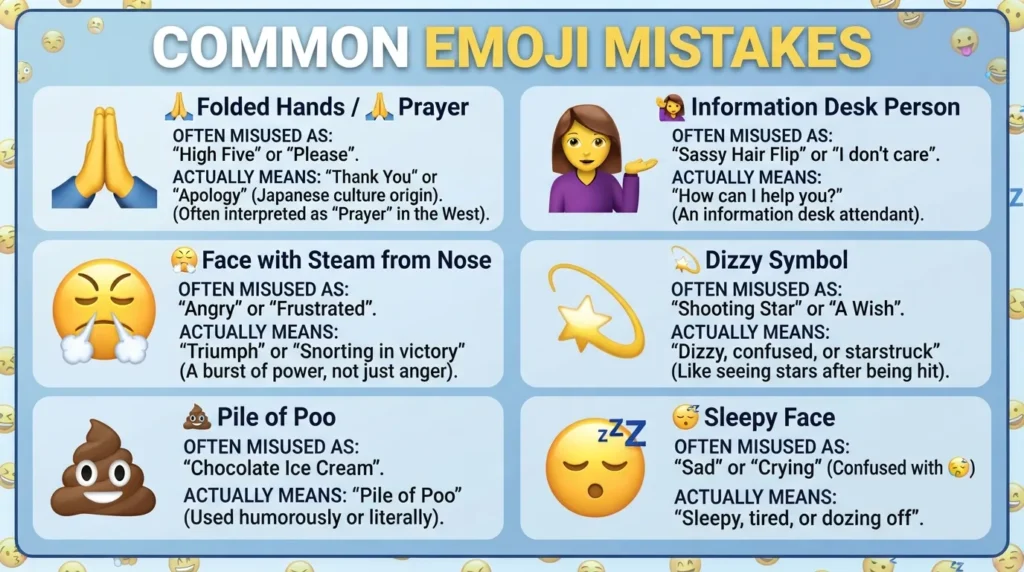 ⚠️ Common Emoji Mistakes