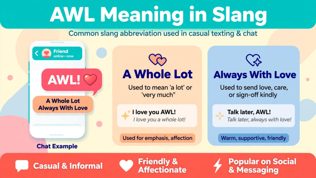 AWL meaning in text slang