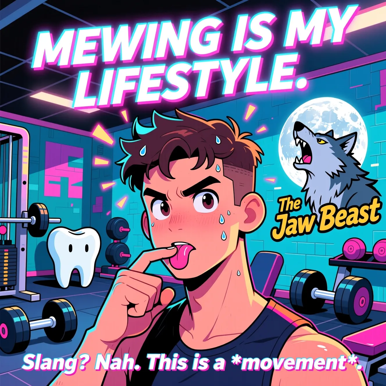 Mewing Meaning Slang Meme