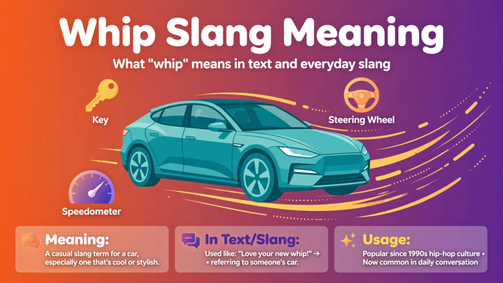 Whip meaning in slang