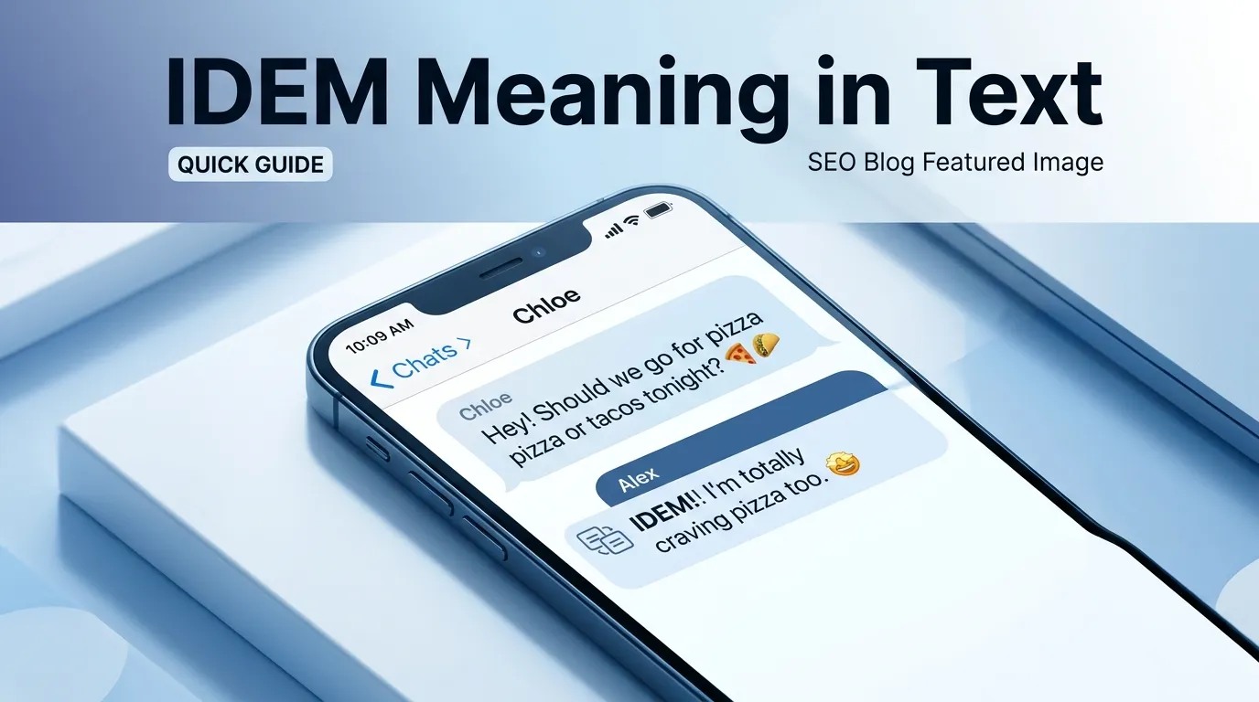 Idem meaning in text