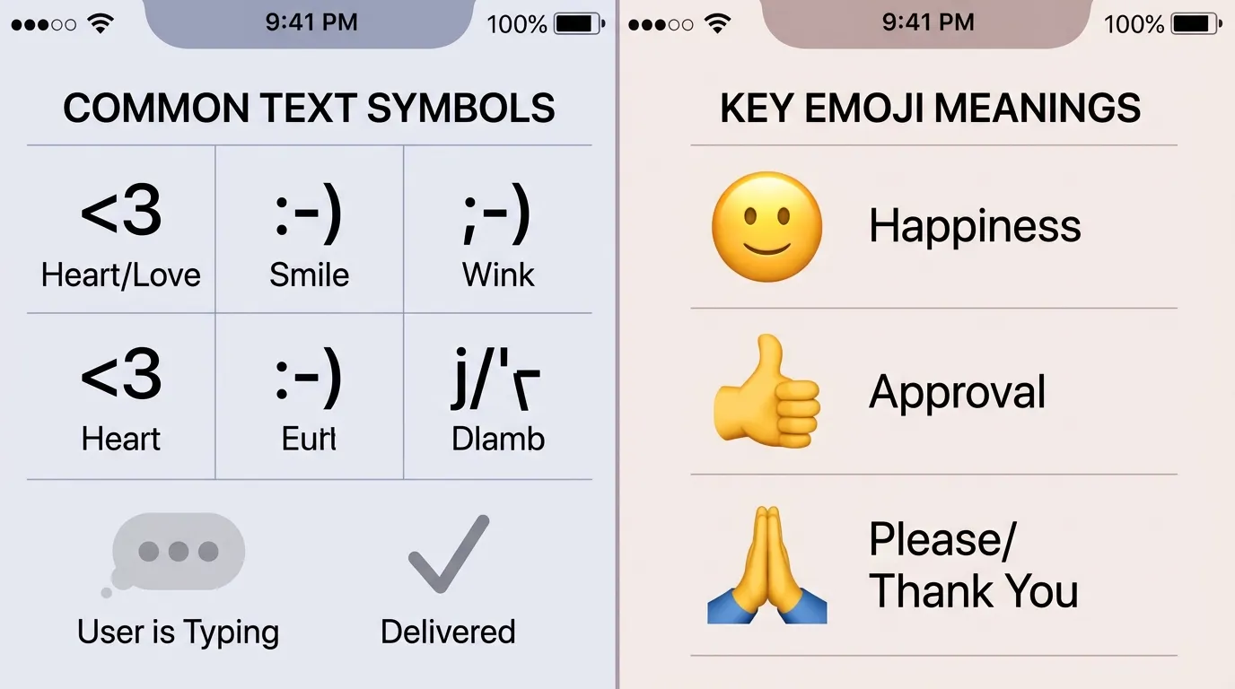 iPhone Text Symbols Meaning