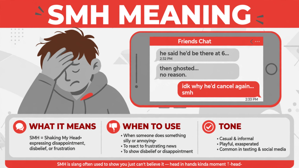 SMH meaning in texting