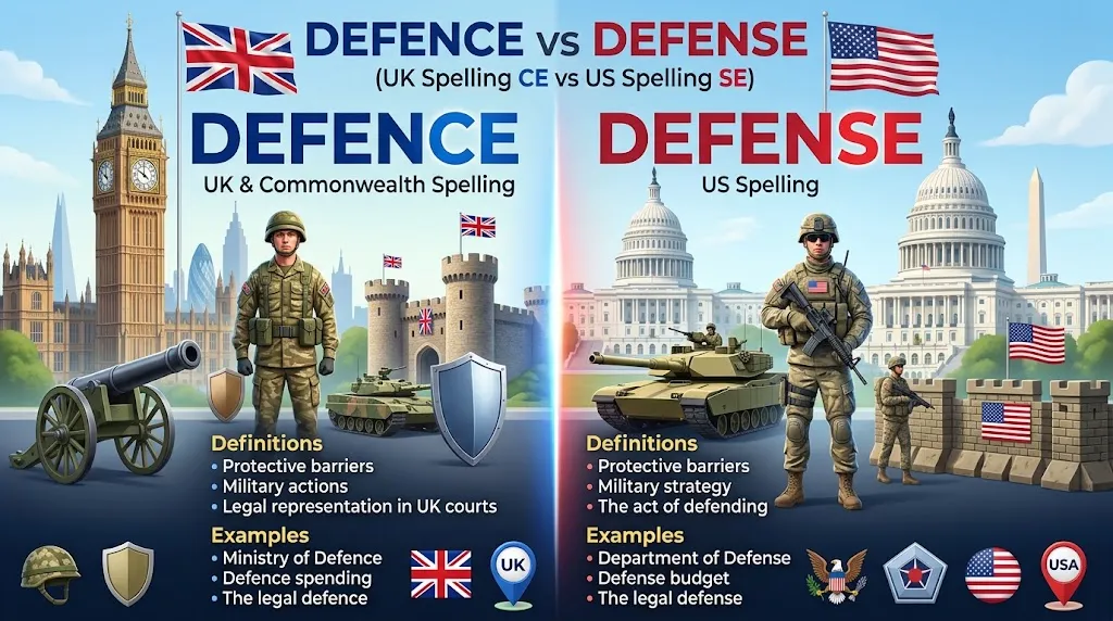 Defence vs Defense