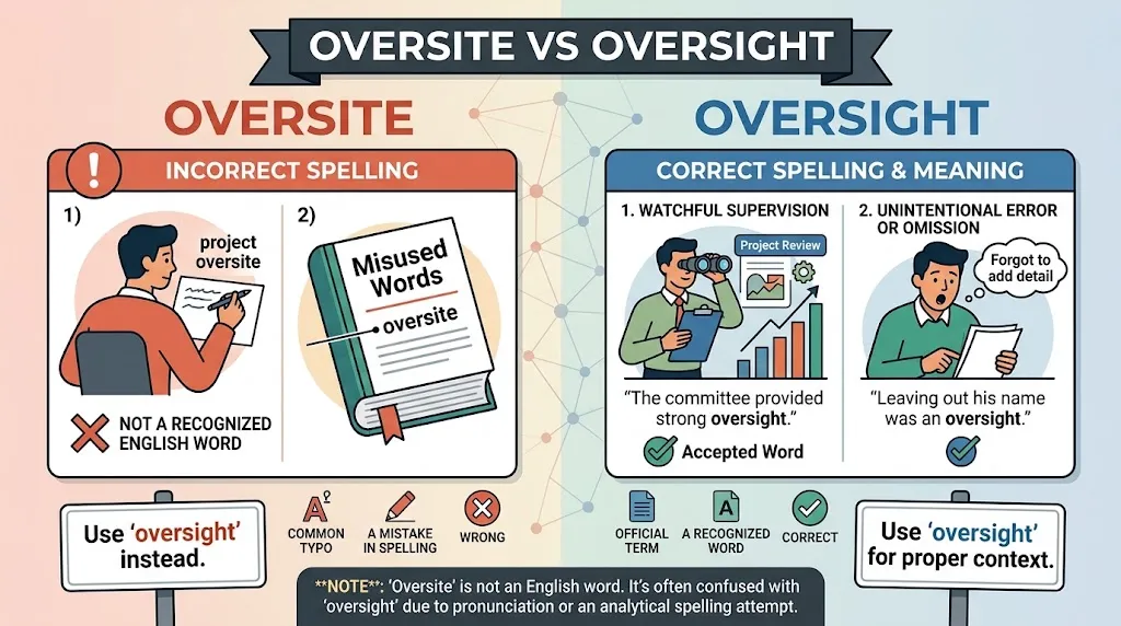 Oversite vs Oversight