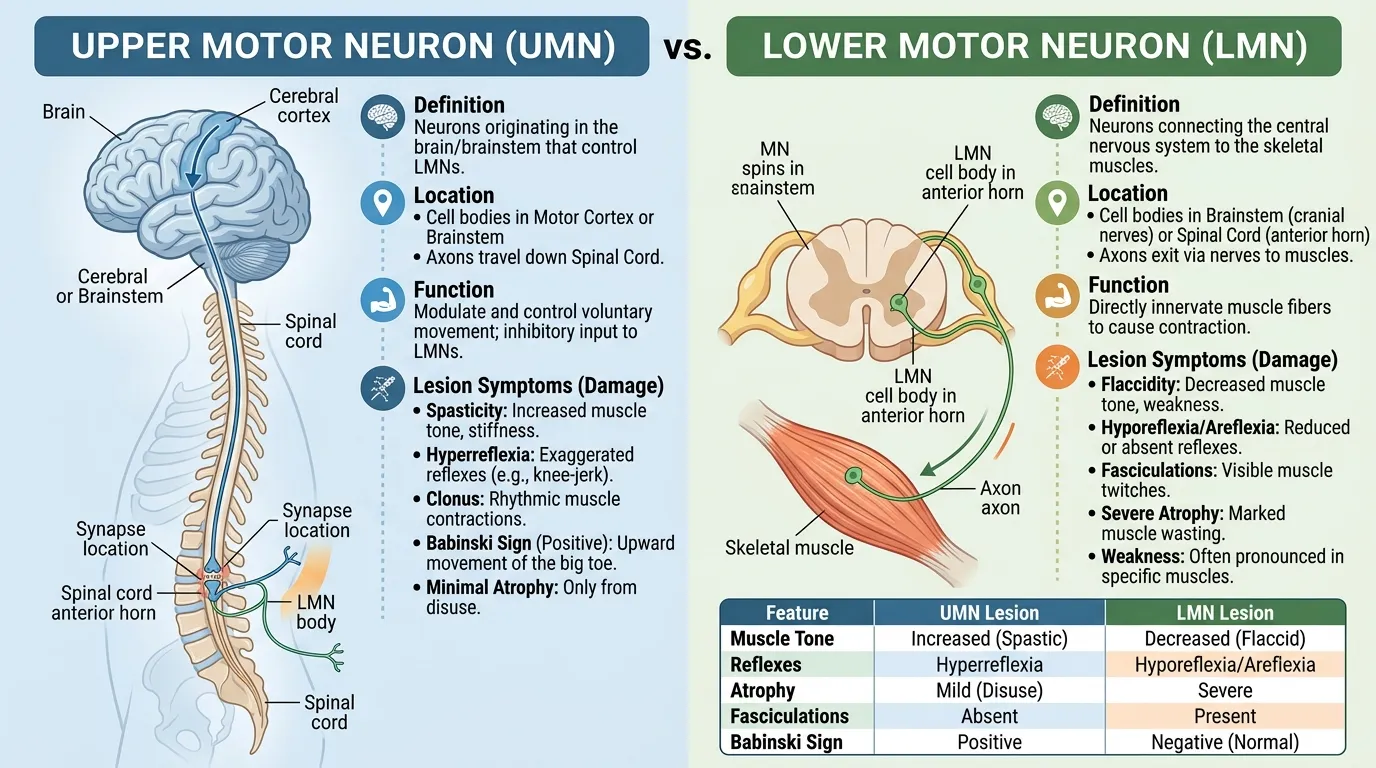 UMN vs LMN