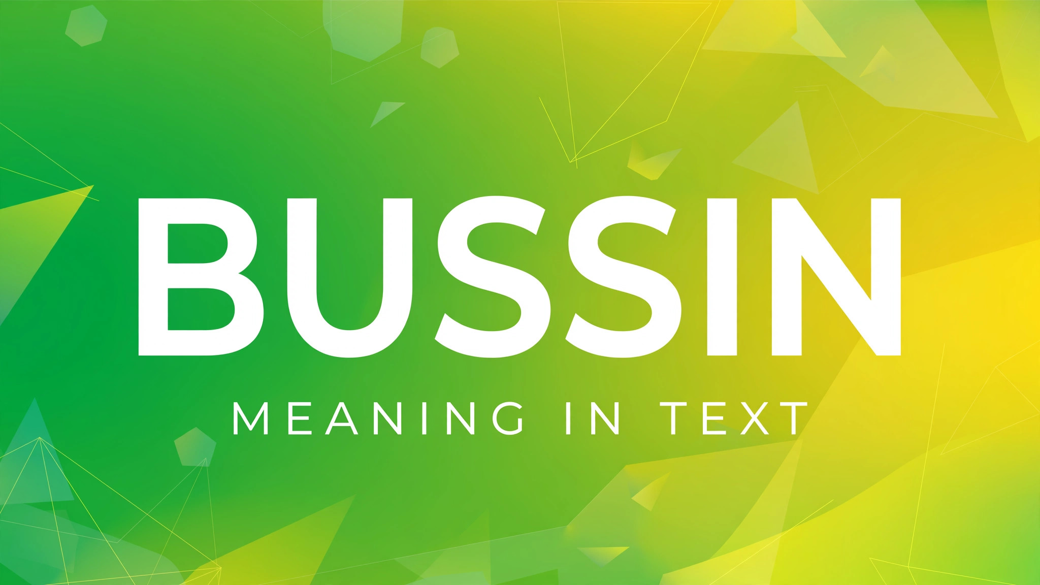 Bussin meaning in text