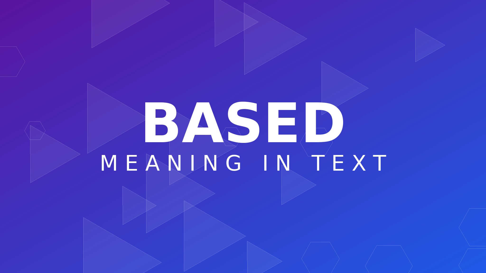 based meaning in text