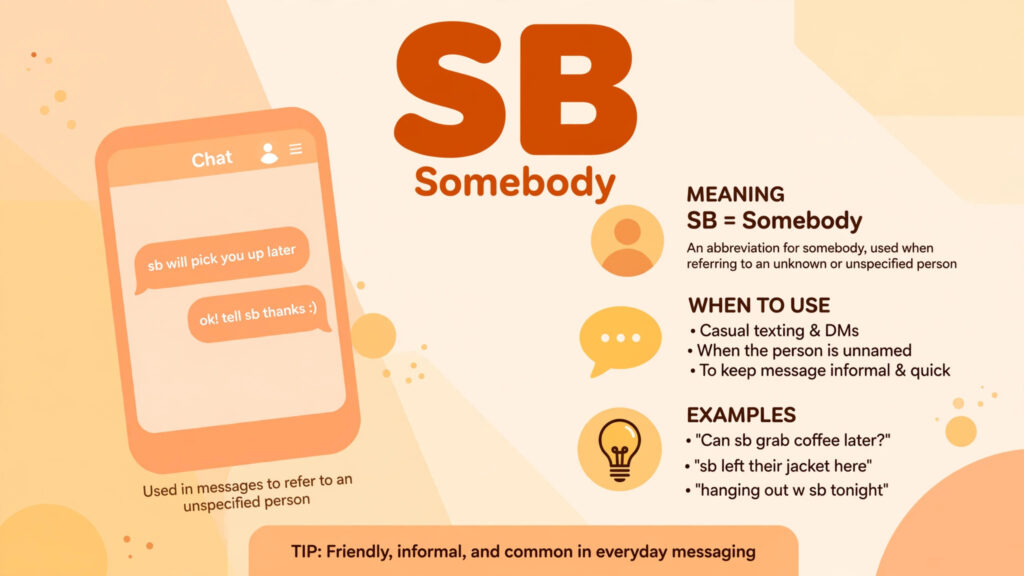 SB meaning in text slang